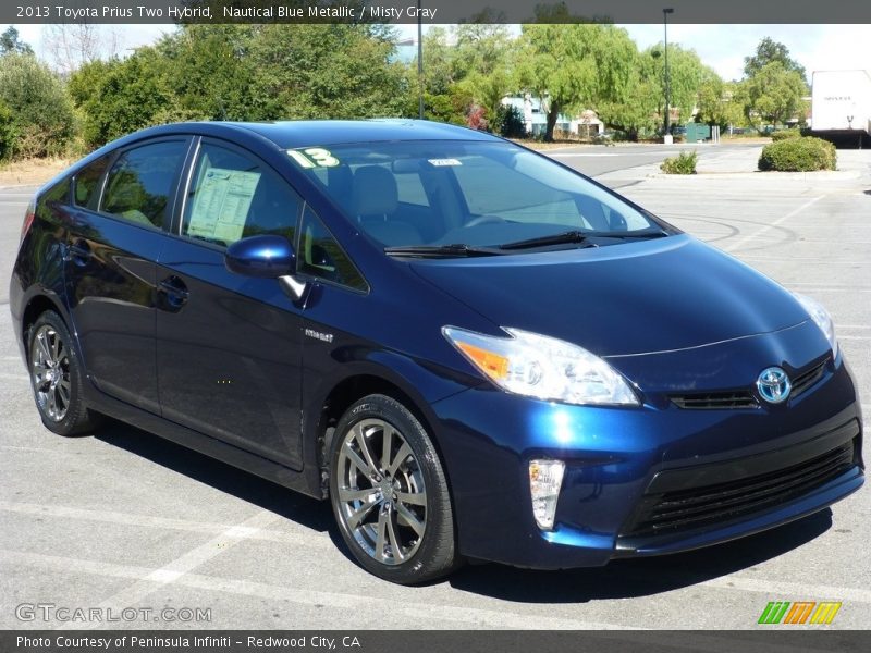 Nautical Blue Metallic / Misty Gray 2013 Toyota Prius Two Hybrid