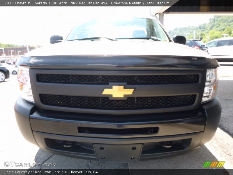 Graystone Metallic / Dark Titanium 2013 Chevrolet Silverado 1500 Work Truck Regular Cab 4x4