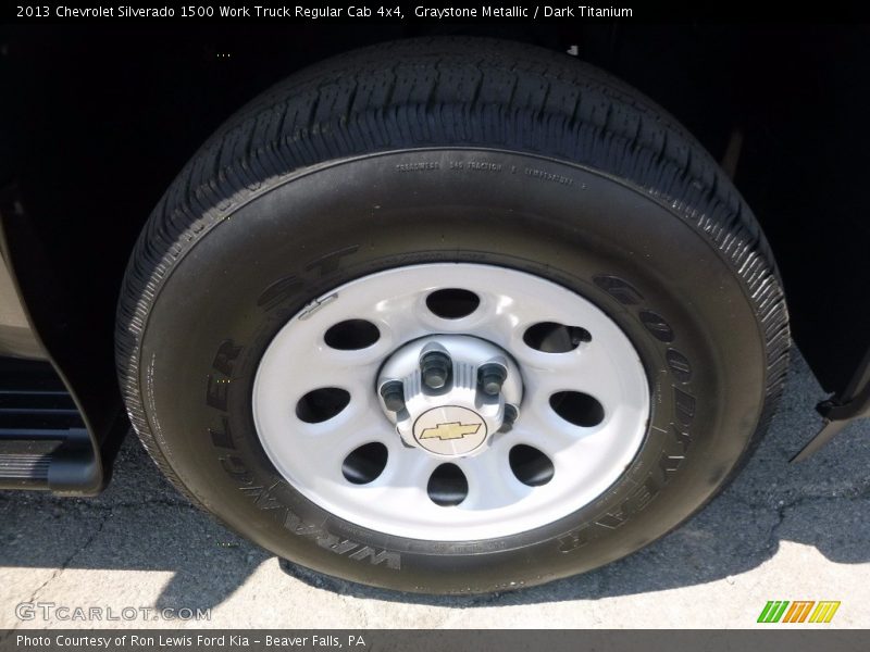 Graystone Metallic / Dark Titanium 2013 Chevrolet Silverado 1500 Work Truck Regular Cab 4x4