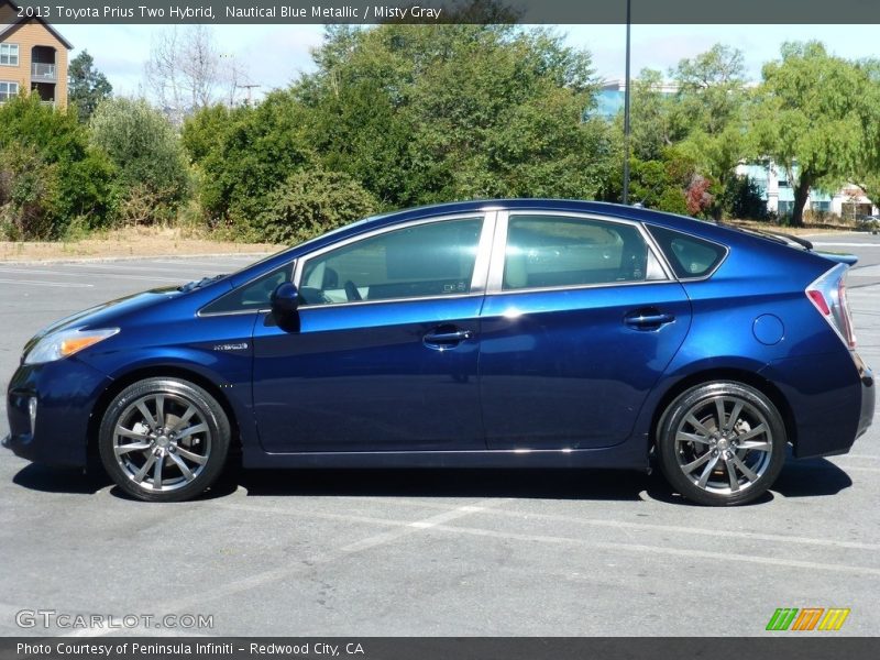 Nautical Blue Metallic / Misty Gray 2013 Toyota Prius Two Hybrid