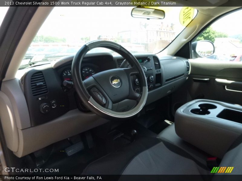 Graystone Metallic / Dark Titanium 2013 Chevrolet Silverado 1500 Work Truck Regular Cab 4x4