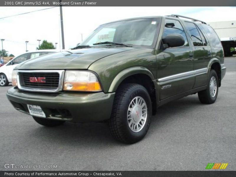Woodland Green / Pewter 2001 GMC Jimmy SLS 4x4