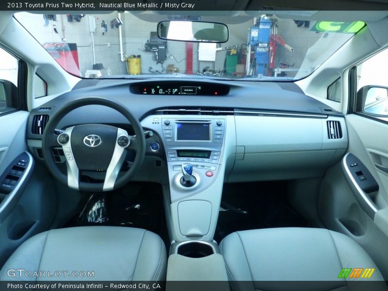 Nautical Blue Metallic / Misty Gray 2013 Toyota Prius Two Hybrid
