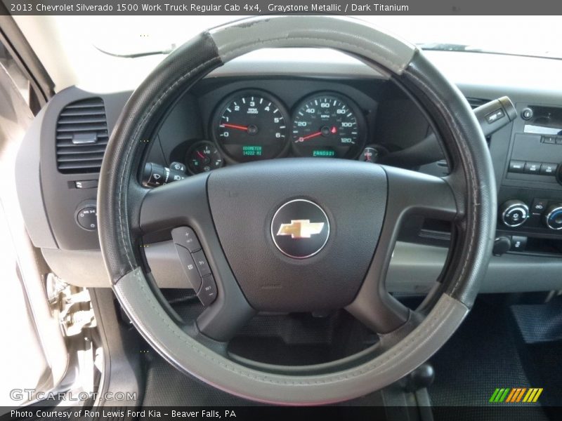 Graystone Metallic / Dark Titanium 2013 Chevrolet Silverado 1500 Work Truck Regular Cab 4x4