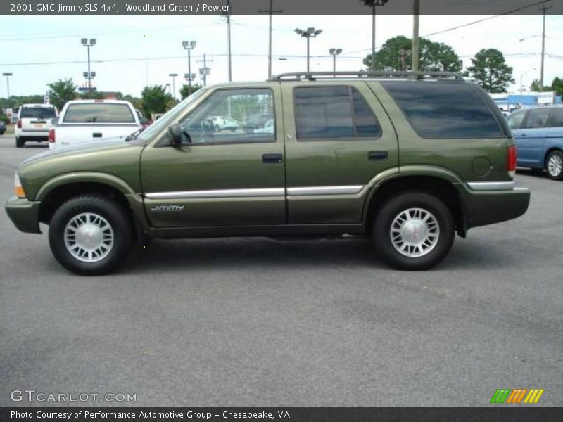Woodland Green / Pewter 2001 GMC Jimmy SLS 4x4