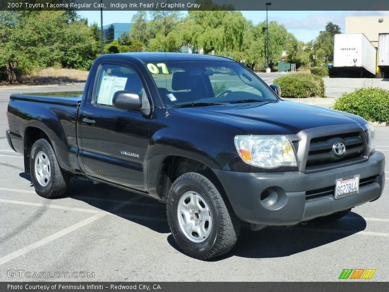 Indigo Ink Pearl / Graphite Gray 2007 Toyota Tacoma Regular Cab