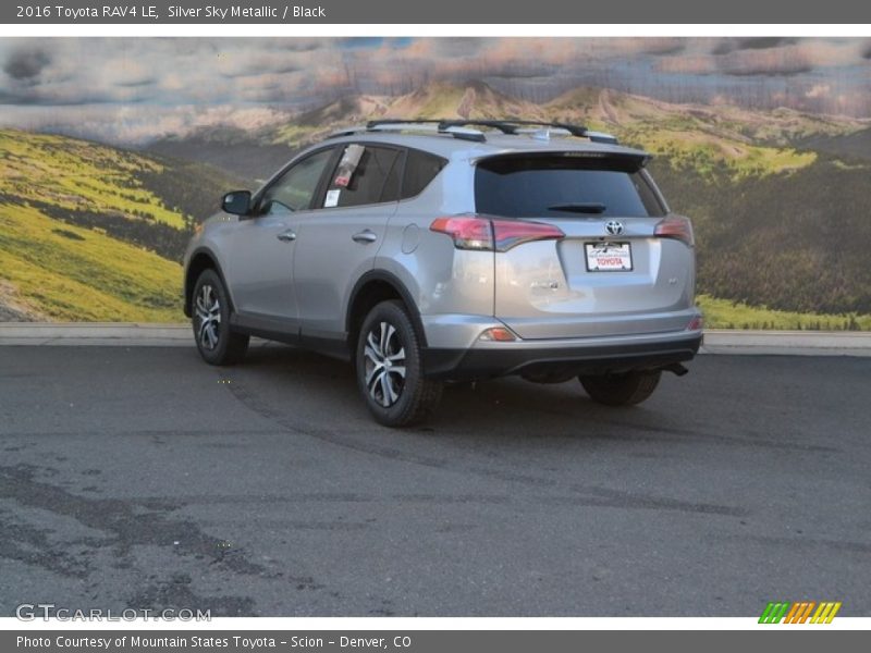 Silver Sky Metallic / Black 2016 Toyota RAV4 LE