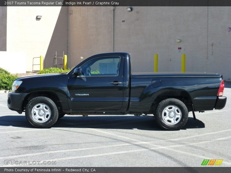 Indigo Ink Pearl / Graphite Gray 2007 Toyota Tacoma Regular Cab