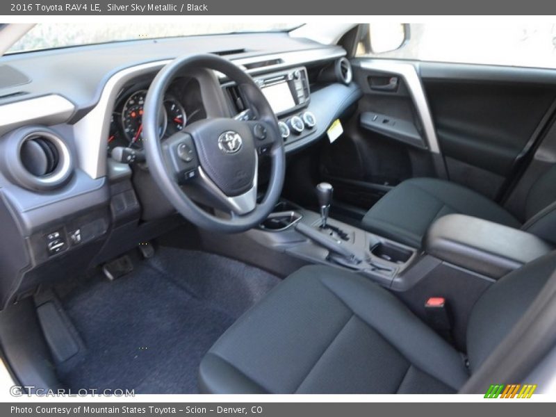Silver Sky Metallic / Black 2016 Toyota RAV4 LE