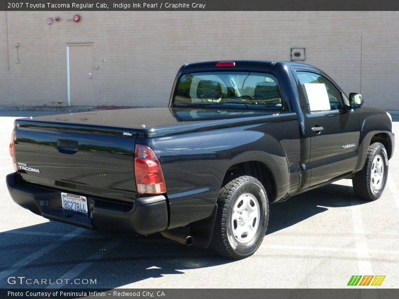 Indigo Ink Pearl / Graphite Gray 2007 Toyota Tacoma Regular Cab