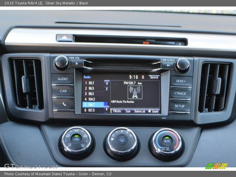 Silver Sky Metallic / Black 2016 Toyota RAV4 LE