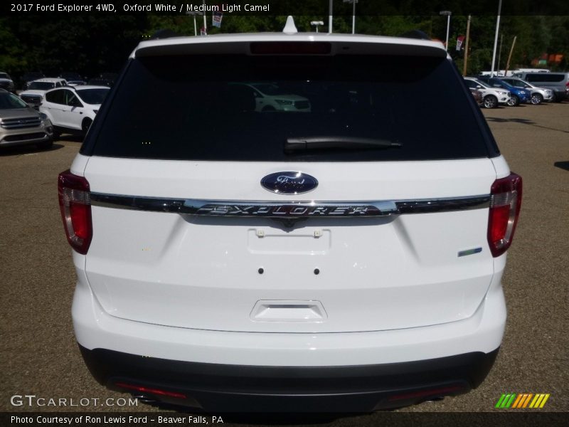 Oxford White / Medium Light Camel 2017 Ford Explorer 4WD