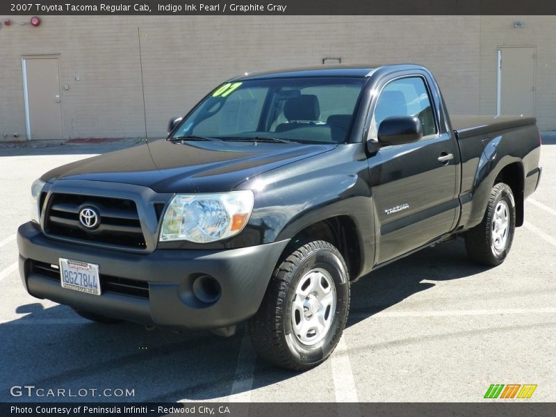 Indigo Ink Pearl / Graphite Gray 2007 Toyota Tacoma Regular Cab