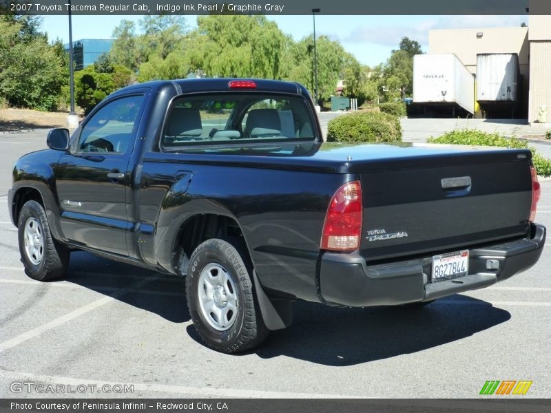 Indigo Ink Pearl / Graphite Gray 2007 Toyota Tacoma Regular Cab