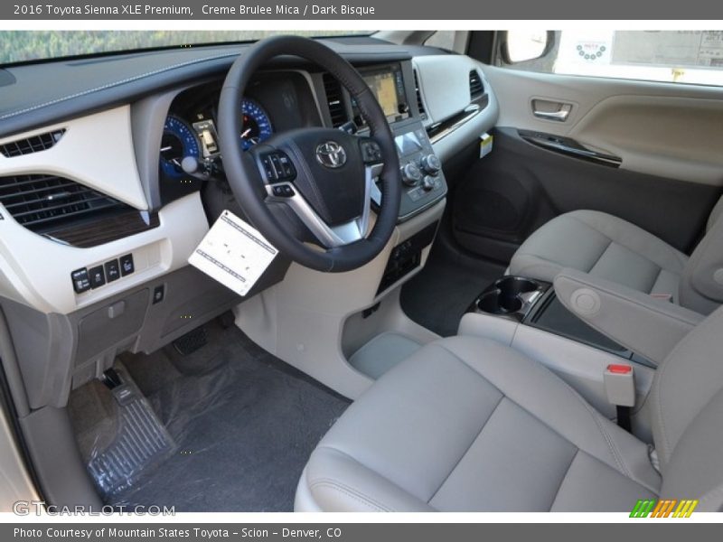Creme Brulee Mica / Dark Bisque 2016 Toyota Sienna XLE Premium