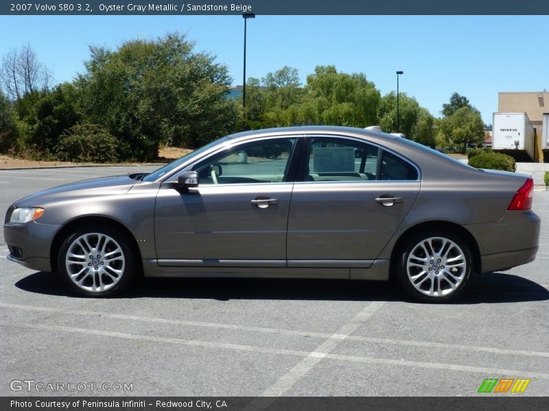 Oyster Gray Metallic / Sandstone Beige 2007 Volvo S80 3.2
