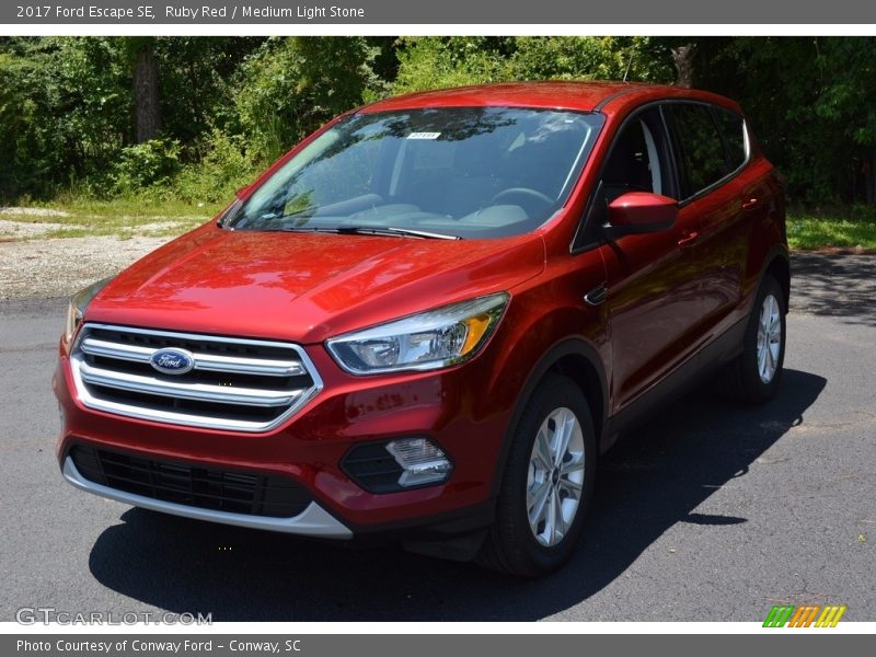 Ruby Red / Medium Light Stone 2017 Ford Escape SE