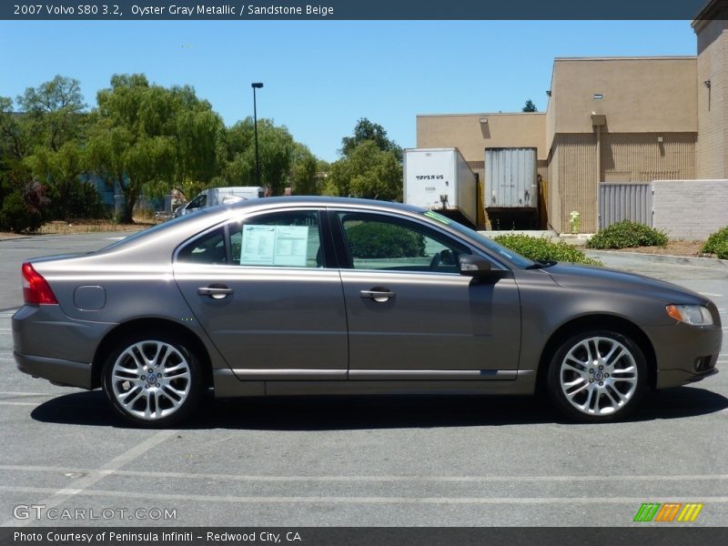 Oyster Gray Metallic / Sandstone Beige 2007 Volvo S80 3.2