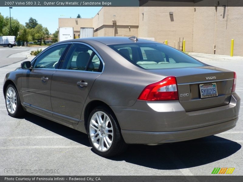 Oyster Gray Metallic / Sandstone Beige 2007 Volvo S80 3.2