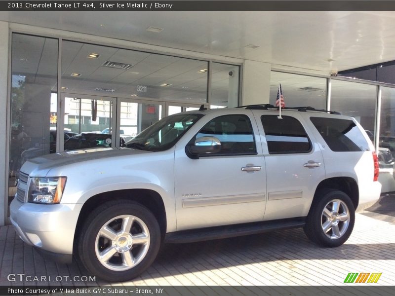 Silver Ice Metallic / Ebony 2013 Chevrolet Tahoe LT 4x4
