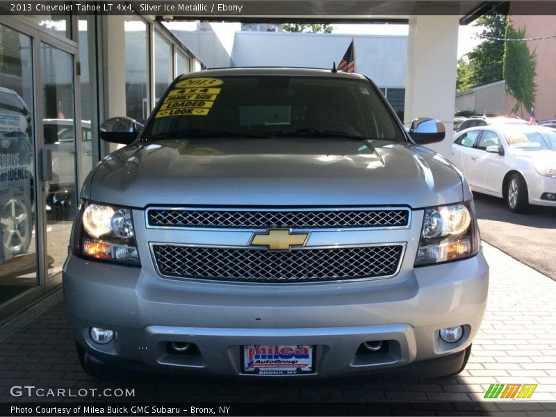 Silver Ice Metallic / Ebony 2013 Chevrolet Tahoe LT 4x4