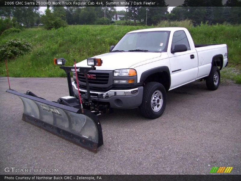 Summit White / Dark Pewter 2006 GMC Sierra 2500HD Work Truck Regular Cab 4x4