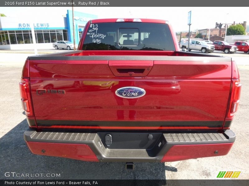 Ruby Red / Black 2016 Ford F150 Lariat SuperCrew 4x4