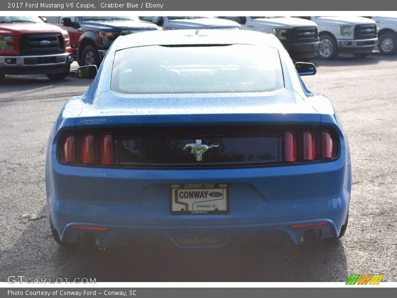 Grabber Blue / Ebony 2017 Ford Mustang V6 Coupe