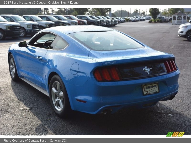 Grabber Blue / Ebony 2017 Ford Mustang V6 Coupe