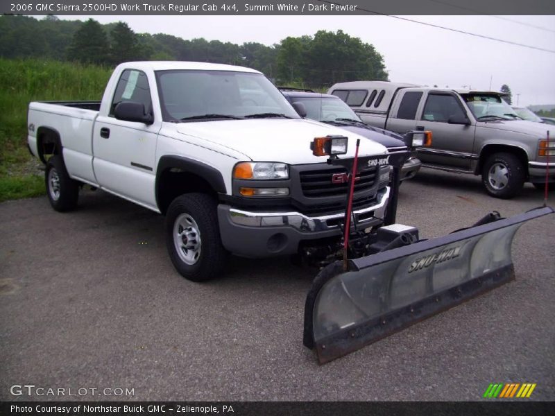 Summit White / Dark Pewter 2006 GMC Sierra 2500HD Work Truck Regular Cab 4x4