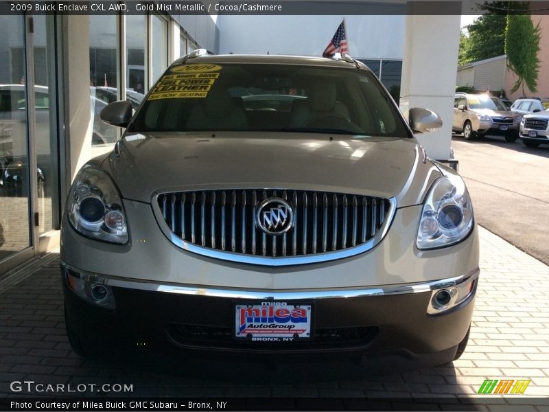 Gold Mist Metallic / Cocoa/Cashmere 2009 Buick Enclave CXL AWD