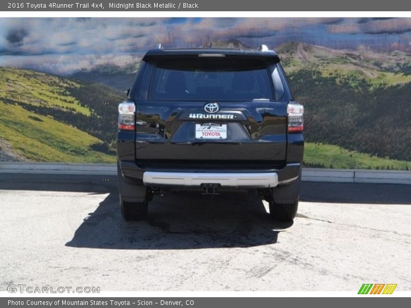 Midnight Black Metallic / Black 2016 Toyota 4Runner Trail 4x4