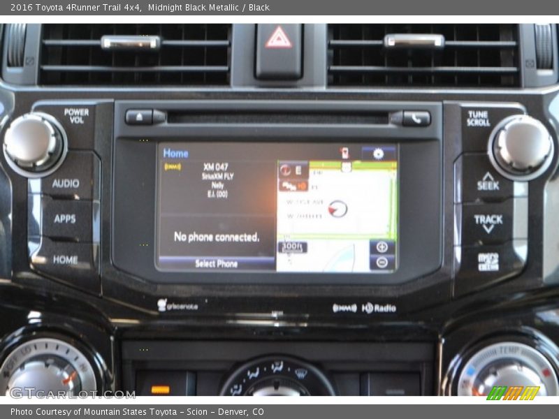 Midnight Black Metallic / Black 2016 Toyota 4Runner Trail 4x4