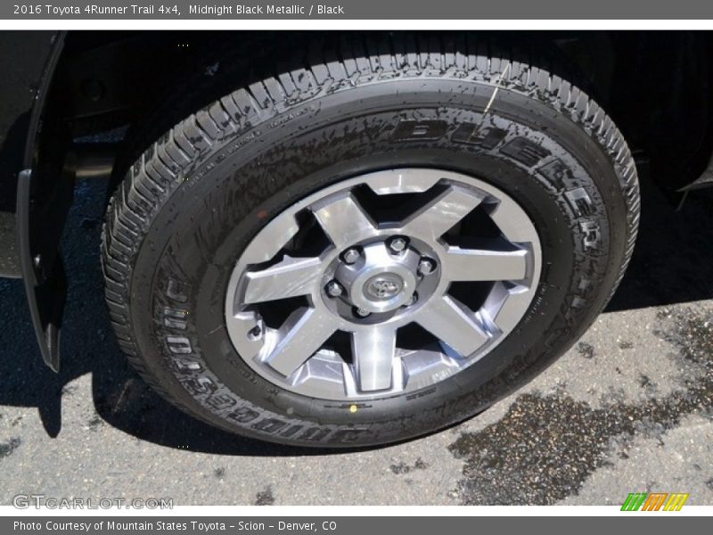 Midnight Black Metallic / Black 2016 Toyota 4Runner Trail 4x4