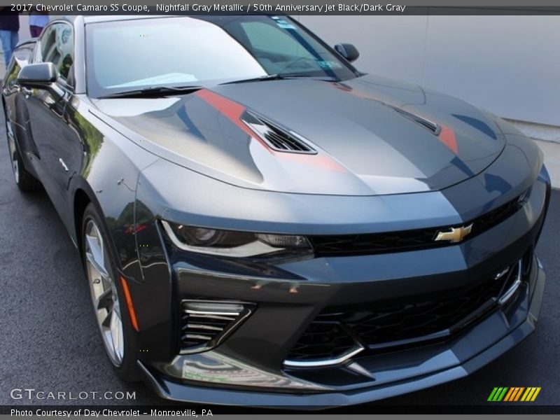 Nightfall Gray Metallic / 50th Anniversary Jet Black/Dark Gray 2017 Chevrolet Camaro SS Coupe