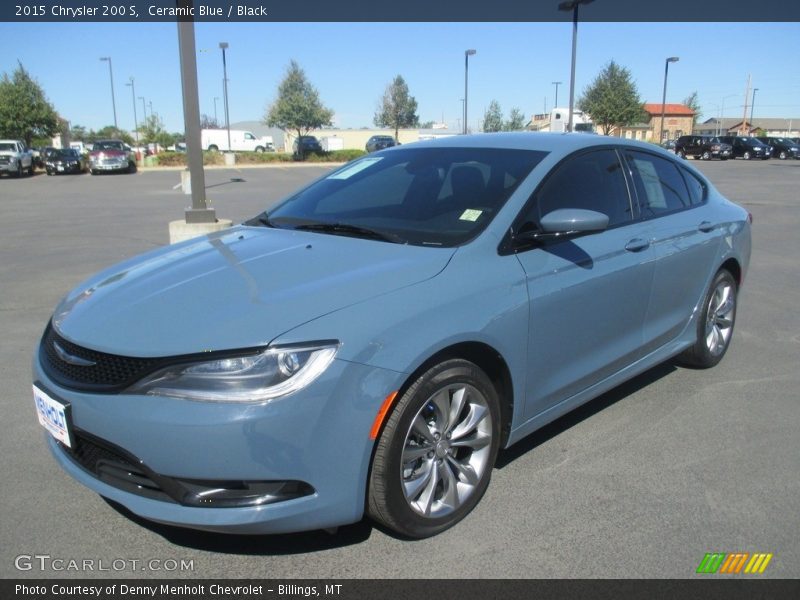 Ceramic Blue / Black 2015 Chrysler 200 S