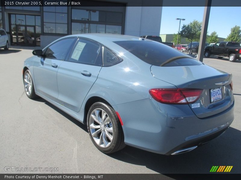 Ceramic Blue / Black 2015 Chrysler 200 S