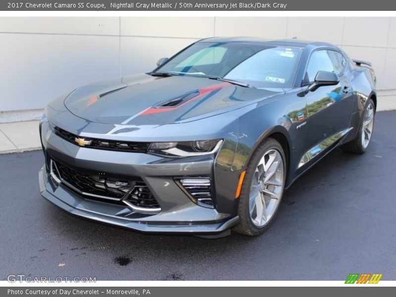 Nightfall Gray Metallic / 50th Anniversary Jet Black/Dark Gray 2017 Chevrolet Camaro SS Coupe