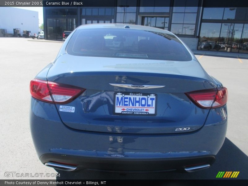 Ceramic Blue / Black 2015 Chrysler 200 S