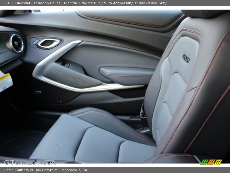 Nightfall Gray Metallic / 50th Anniversary Jet Black/Dark Gray 2017 Chevrolet Camaro SS Coupe