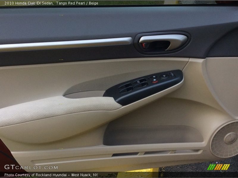 Tango Red Pearl / Beige 2010 Honda Civic EX Sedan