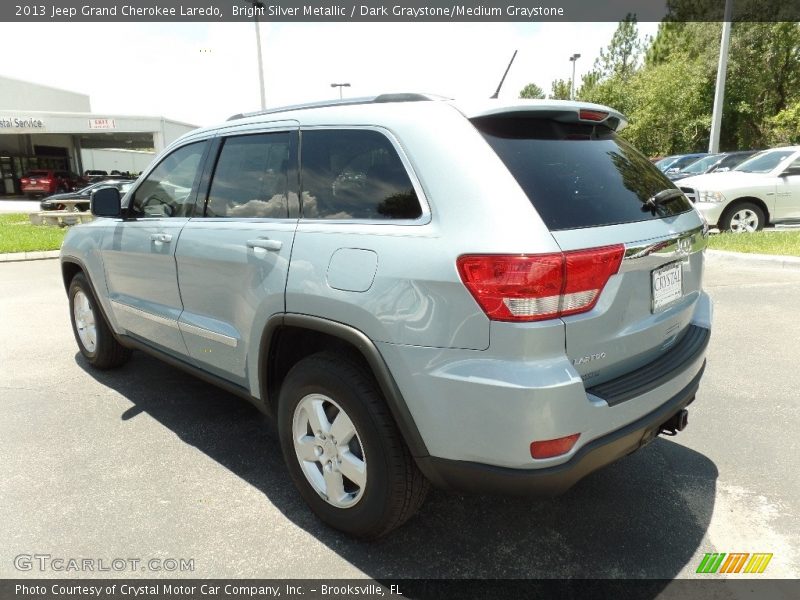 Bright Silver Metallic / Dark Graystone/Medium Graystone 2013 Jeep Grand Cherokee Laredo