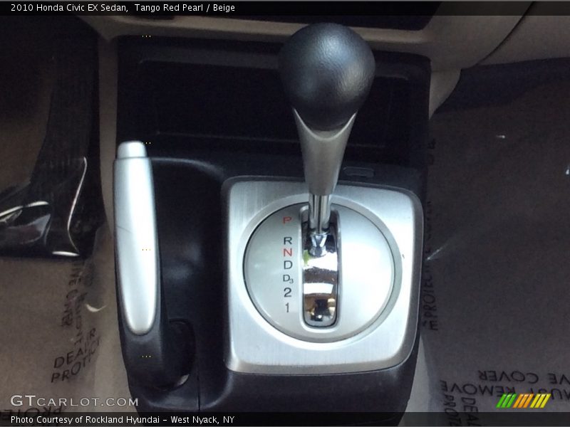 Tango Red Pearl / Beige 2010 Honda Civic EX Sedan