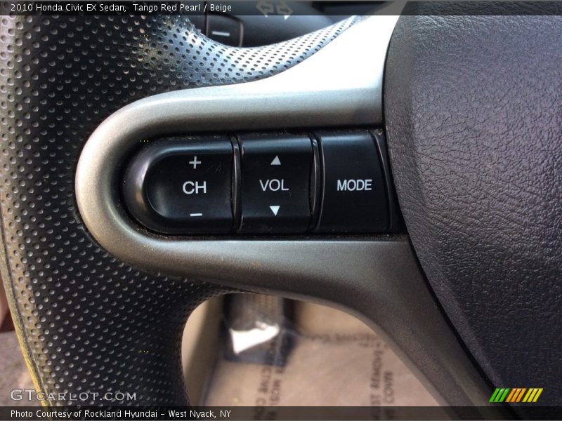 Tango Red Pearl / Beige 2010 Honda Civic EX Sedan