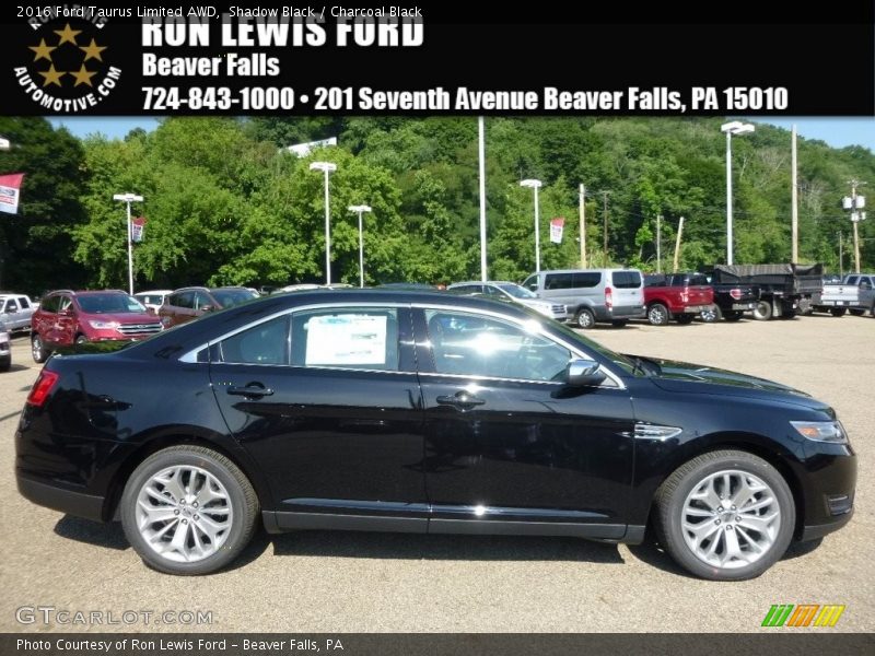 Shadow Black / Charcoal Black 2016 Ford Taurus Limited AWD
