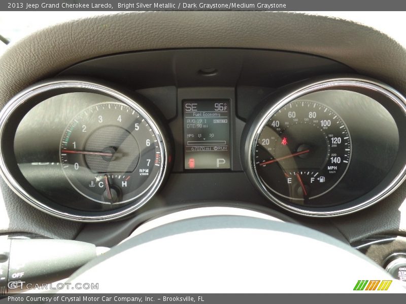 Bright Silver Metallic / Dark Graystone/Medium Graystone 2013 Jeep Grand Cherokee Laredo