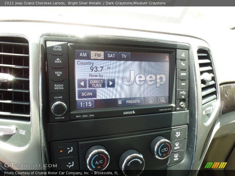 Bright Silver Metallic / Dark Graystone/Medium Graystone 2013 Jeep Grand Cherokee Laredo