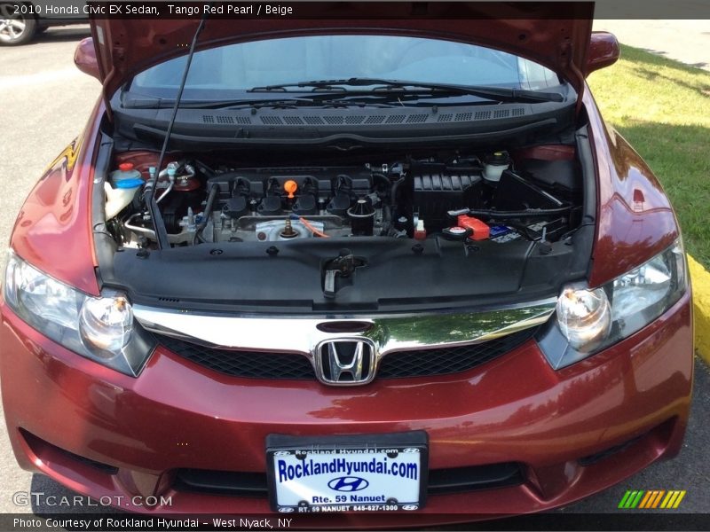Tango Red Pearl / Beige 2010 Honda Civic EX Sedan