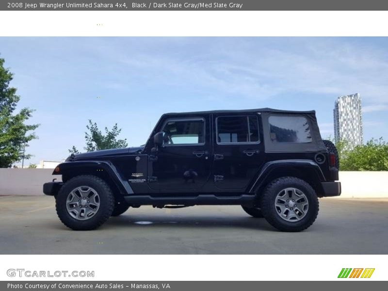 Black / Dark Slate Gray/Med Slate Gray 2008 Jeep Wrangler Unlimited Sahara 4x4