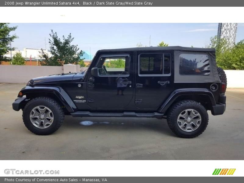 Black / Dark Slate Gray/Med Slate Gray 2008 Jeep Wrangler Unlimited Sahara 4x4